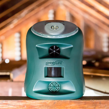 The Guardian Pest Repeller in an attic
